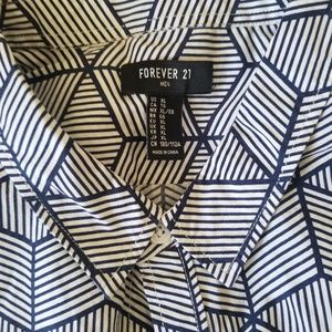 Mens xl forever 21 button up shirt NWT